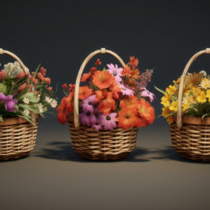 Цветочные корзины: красота и вдохновение для вашего дома