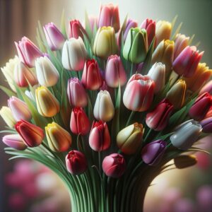 Букет тюльпанов: символ весны и нежности