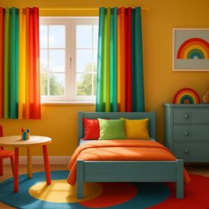 Игры с цветом: как шторы влияют на настроение детской комнаты